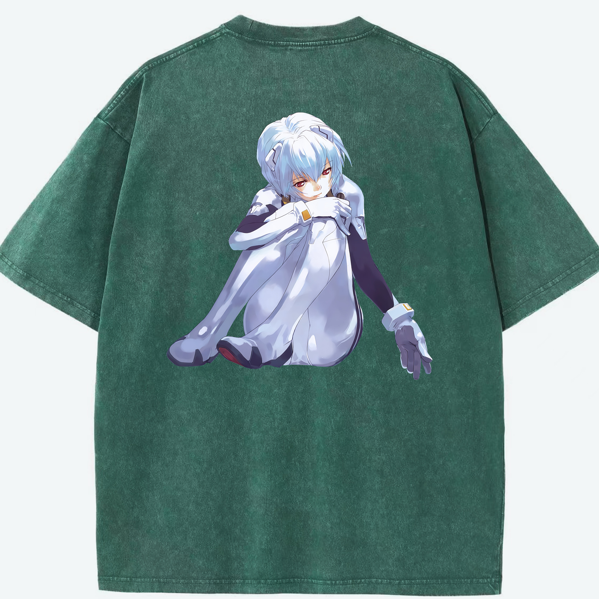 （画像用） EVA 新世紀エヴァンゲリオン 綿100% ヴィンテージ風 半袖Tシャツ（背面プリント）